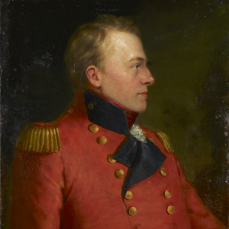 Une peinture en couleur du Major-général Sir Isaac Brock